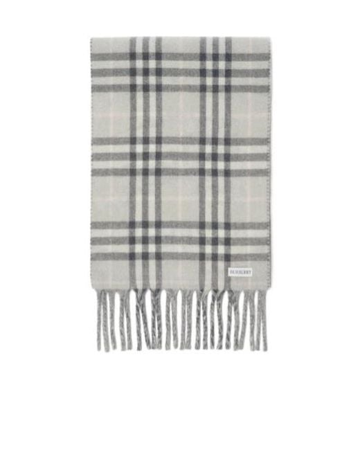 Burberry Gray Reversible Knight Stamp Scarf