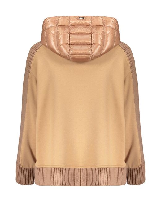 Herno Natural Hooded Zip-Up Cardigan