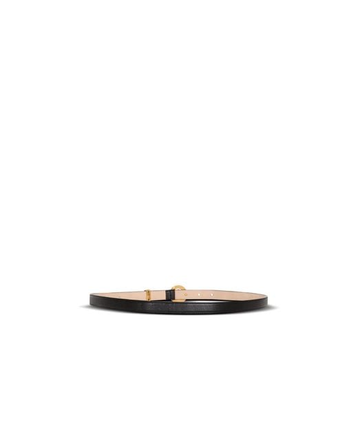 Balmain White T-Bar Belt for men