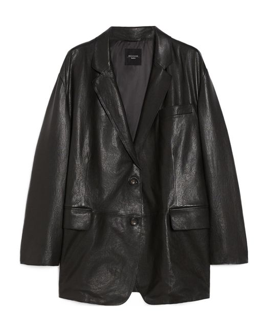 Weekend by Maxmara Black Marat Single-Breasted Jacket