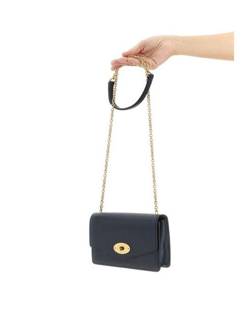Mulberry Blue Small 'Darley' Shoulder Bag