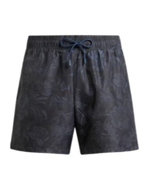 Etro Gray Paisley Swim Shorts for men