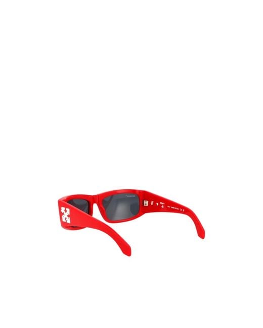 Off-White c/o Virgil Abloh Red Joseph Rectangular Frame Sunglasses for men
