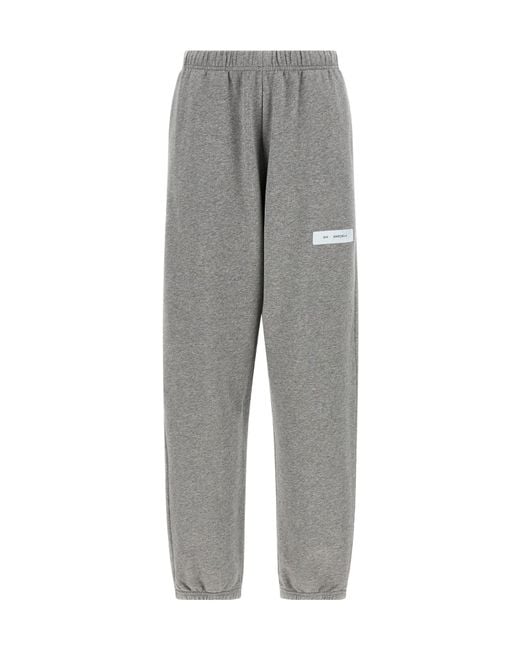 MM6 by Maison Margiela Gray Elastic-Waistband Tapered Trousers