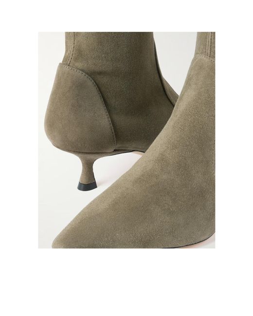 Stuart Weitzman Brown Naomu Suede Ankle Boots