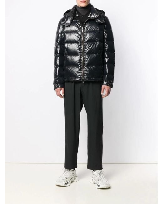 Valentino Black Padded Rockstud Coat for men