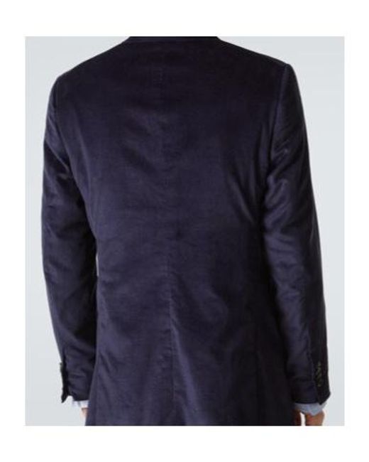 Gabriela Hearst Blue Cotton Corduroy Blazer for men