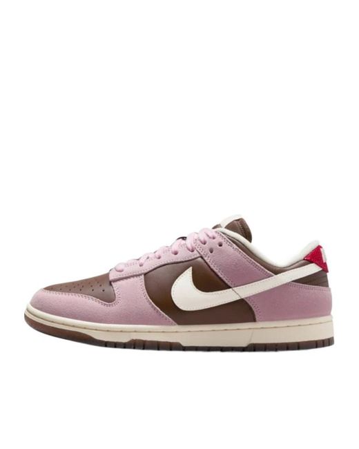 Nike Pink Dunk Low Lace-Up Sneakers