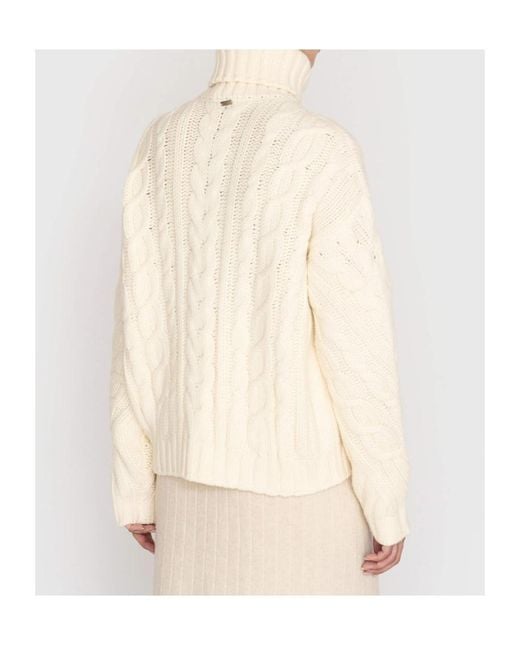 Herno White Turtleneck Sweater