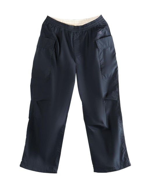 Nanamica Blue Cargo Deck Pants for men