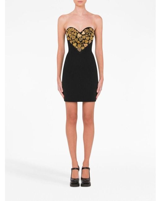 Moschino Black Strapless Dress