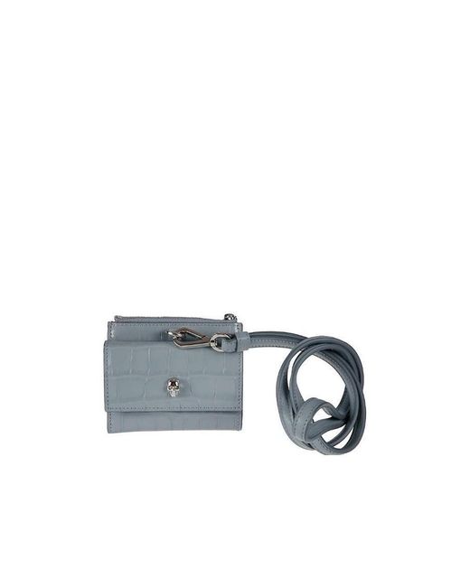 McQueen Blue Logo Card Bag