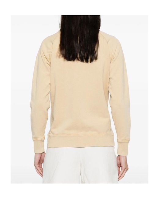 Isabel Marant Natural Sweatshirt With Embroidered Logo