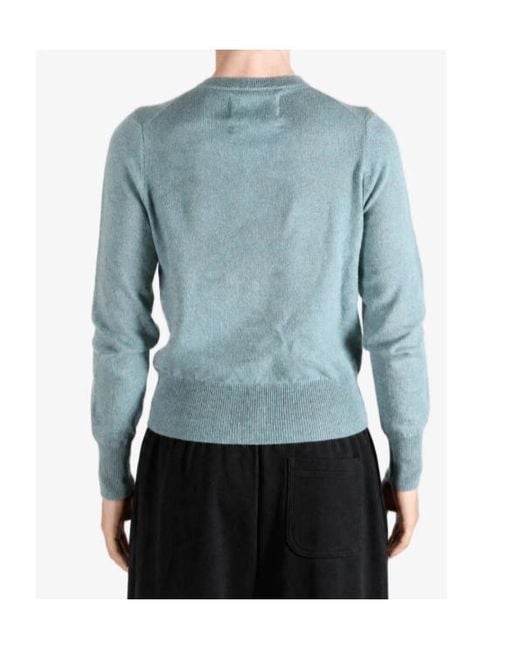Extreme Cashmere Blue Long-Sleeve Single-Breasted Cardigan for men