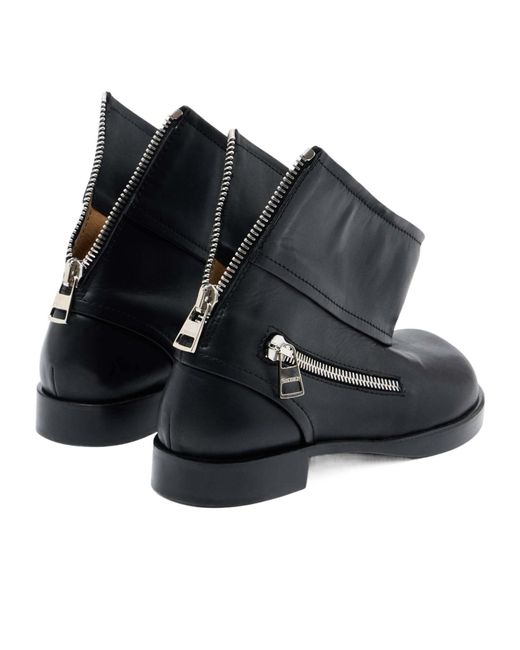 J.W. Anderson Blue Jw Anderson Round Toe Ankle Boots