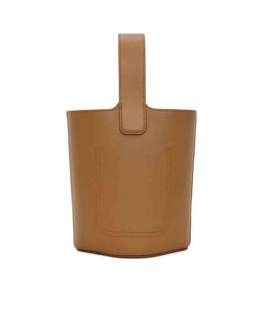 Loewe White Pebble Mini Bucket Bag