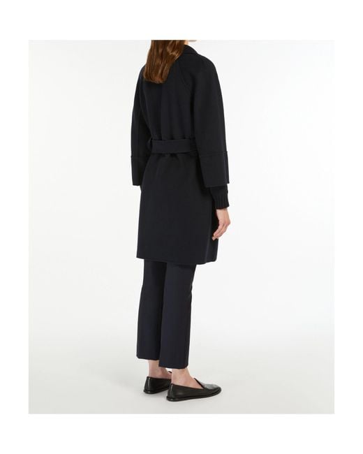 Max Mara Black 'S Arona Belted Coat