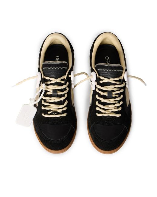 Off-White c/o Virgil Abloh Black End Of Play Low-Top Sneakers