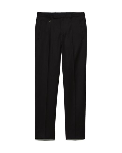 Prada Black Wool Pants for men