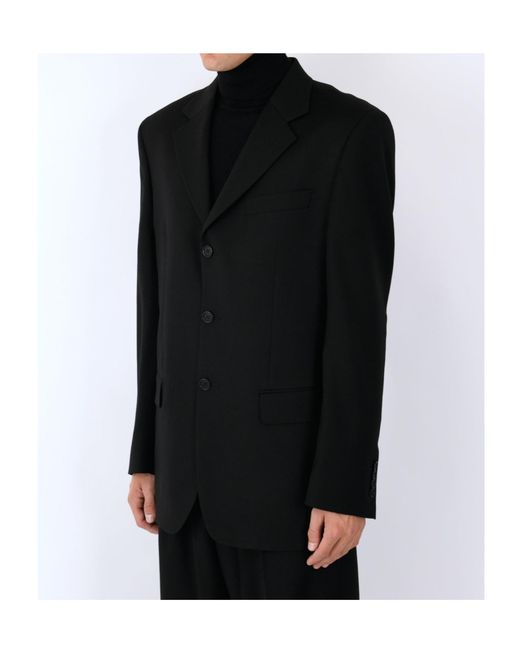 sunflower Blue Single-Breasted Wool Suit Jacket for men