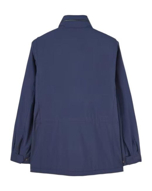 Loro Piana Blue Traveller High-Neck Jacket for men