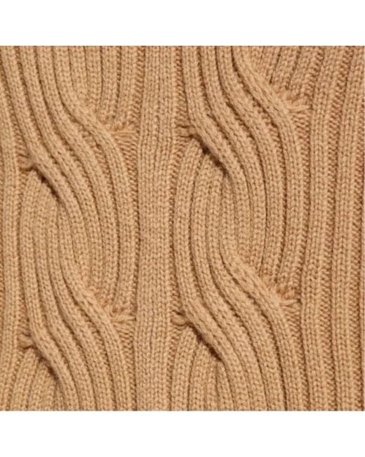 Max Mara Natural Alcazar Turtleneck Knitted Jumper