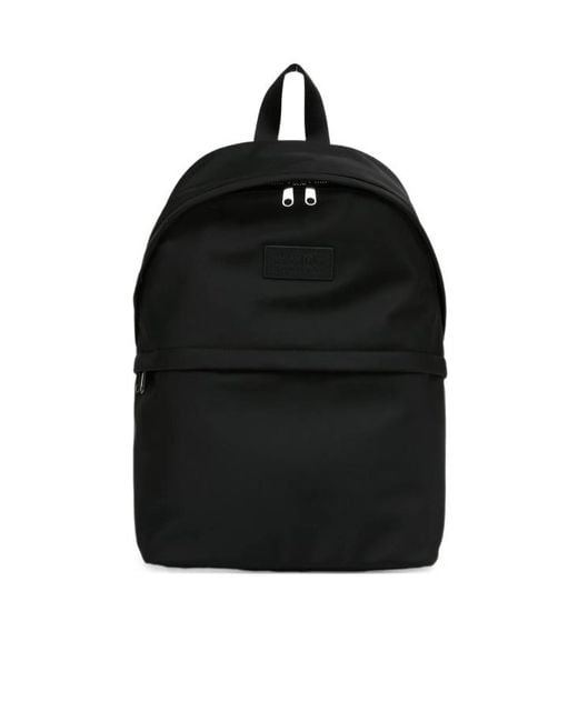 MM6 by Maison Margiela Black Logo-Patch Backpack for men