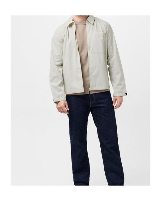 Rains White Mito Overshirt for men