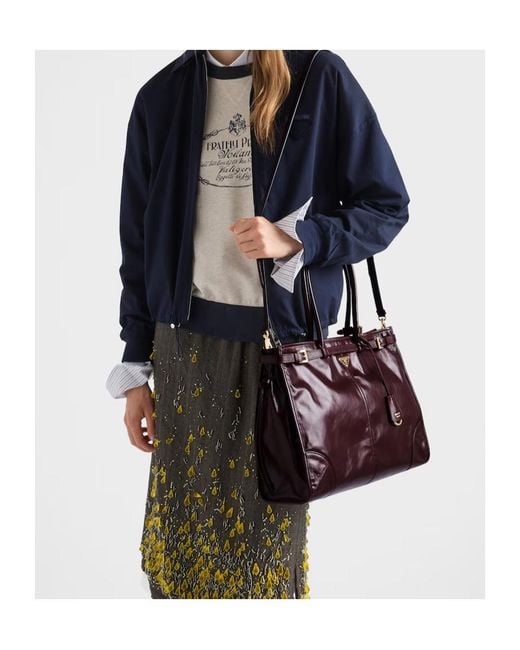 Prada Red Bonnie Extra-Large Leather Bag