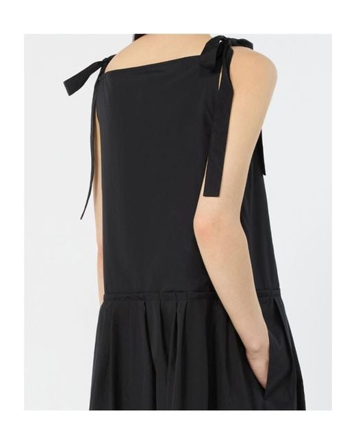 Weekend by Maxmara Black Sleeveless Poplin Jumpsuit