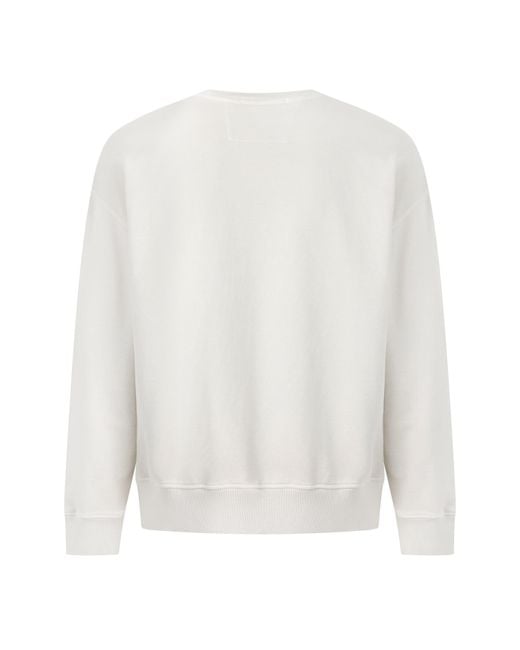 C P Company White Long-Sleeve Sweat Top for men