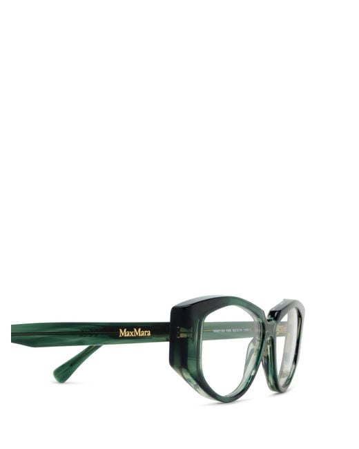 Max Mara White Irregular Frame Glasses