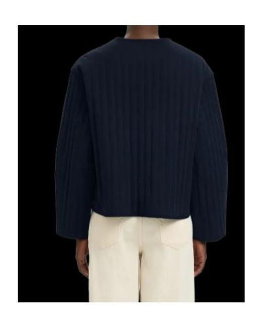 SELECTED Blue Long-Sleeved Single-Breasted Jacket