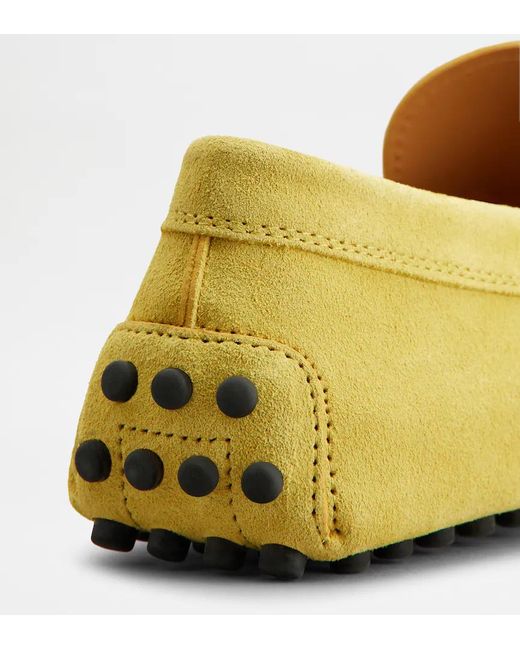 Tod's Yellow Round-Toe Loafers for men