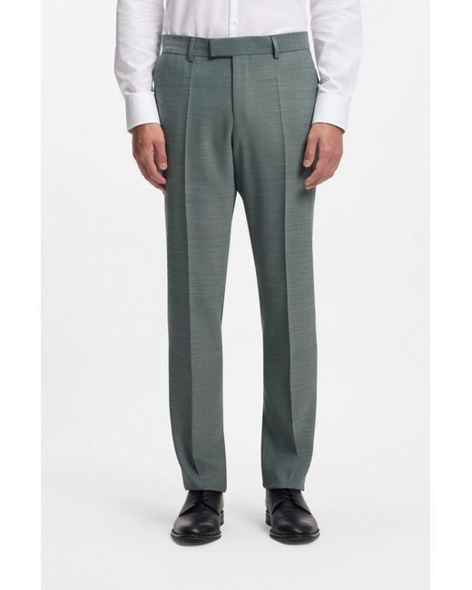 Boss Gray Two-Piece Tailored Suit for men