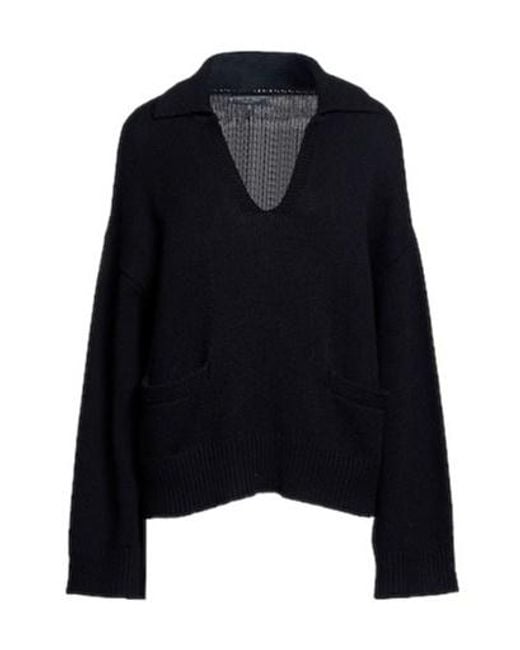 Rag & Bone Black Minimal Wool Knit Sweater