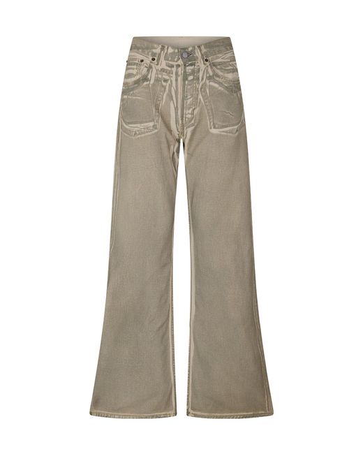 Acne Gray Wide Leg Jeans