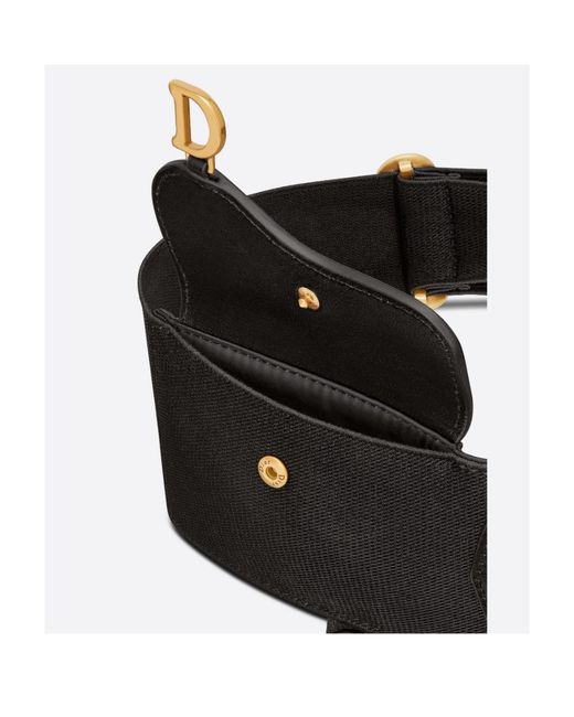 Dior Black Saddle Belt