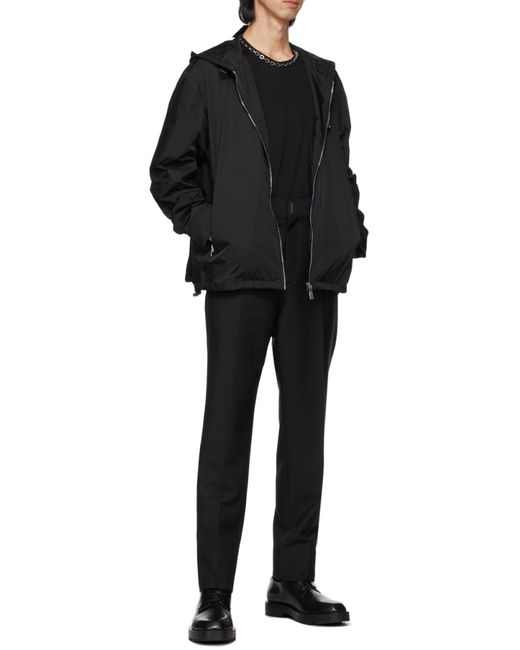 Givenchy Black Straight-Leg Tailored Trousers for men