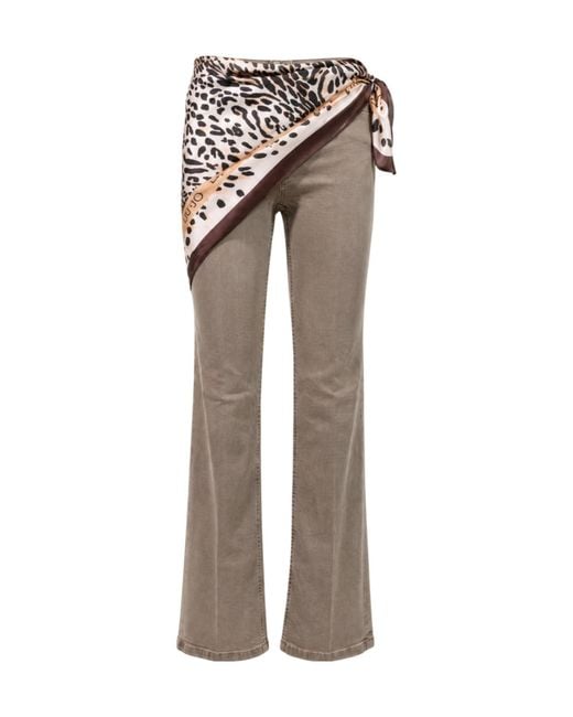 Liu Jo Gray Flared Jeans
