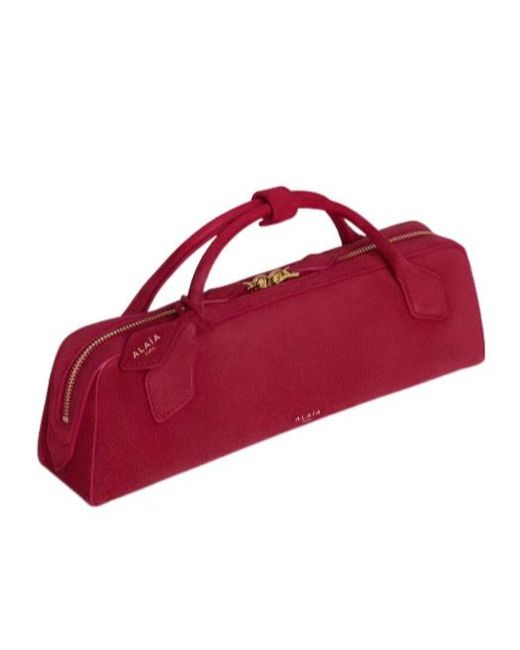 Alaïa Purple Double-Handled Handbag