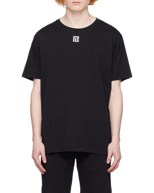 Balmain Black Oversized T-Shirt for men