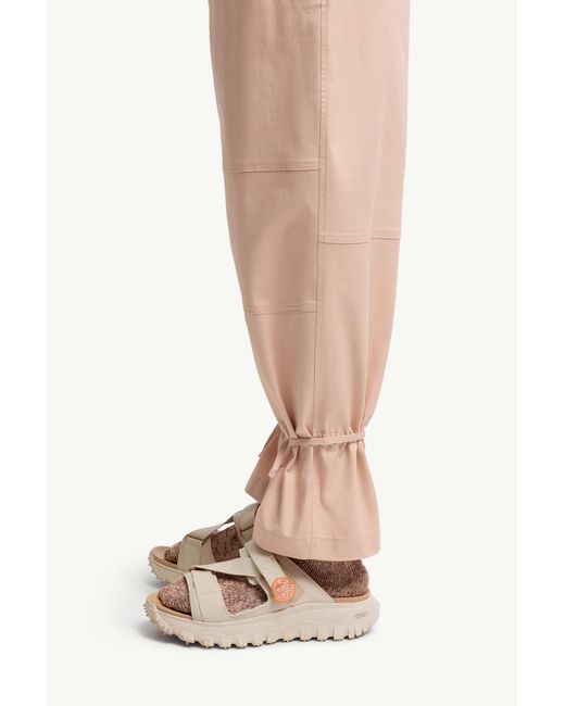 Moncler Natural X Gilga Farm By Donald Glover Cotton Gabardine Trousers for men