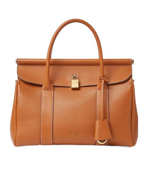Loro Piana Brown Loom Double Handle Shoulder Bag