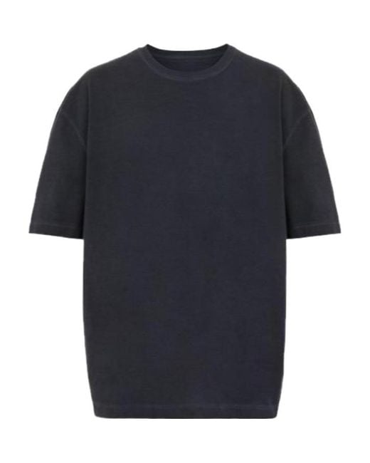 Maison Margiela Blue Four-Stitch Oversized T-Shirt for men