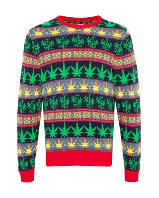 Bode Multicolor Jacquard Pattern Sweater for men