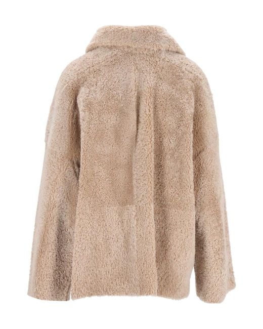 Arma Natural Single-Breasted Fur Coat