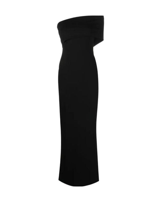 Solace London Black London Lana Off-The-Shoulder Dress
