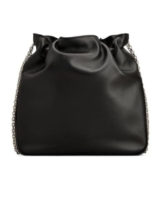 Roger Vivier Black Crystal-Buckle Chain Shoulder Bag