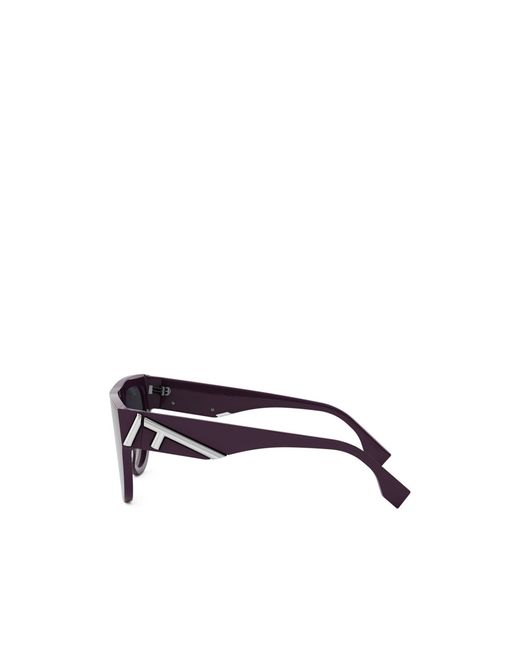 Fendi Multicolor Eyewear Shield Frame Sunglasses